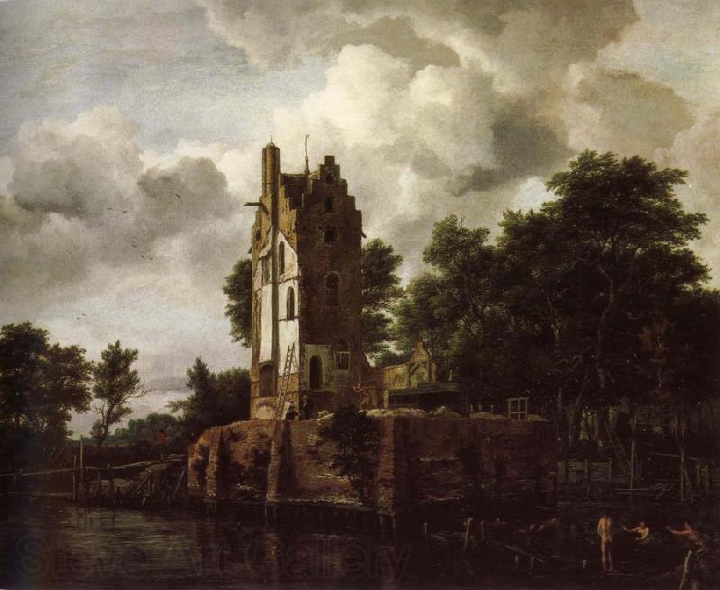 Jacob van Ruisdael Reconstruction of the ruins of the Manor Kostverloren